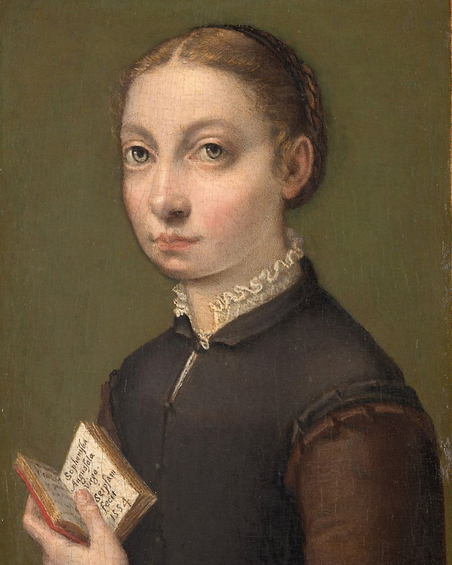 Sofonisba Anguissola, Autoritratto con libro
